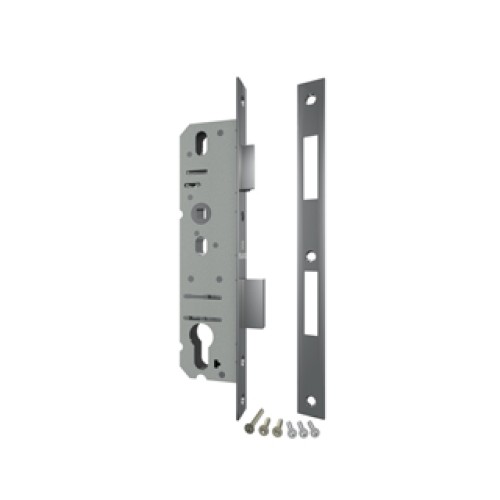 Корпус узкопрофильного замка с защелкой 4924-25/92 CP (хром) межосев. расст. 92 мм