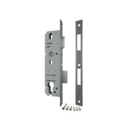 Корпус узкопрофильного замка с защелкой 4924-35/92 CP (хром) межосев. расст. 92 мм