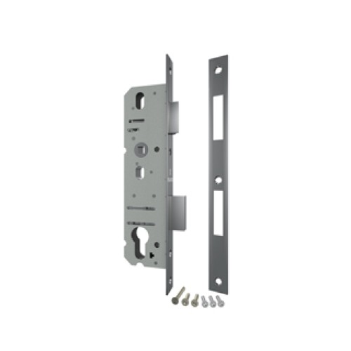 Корпус узкопрофильного замка с защелкой 4924-35/92 CP (хром) межосев. расст. 92 мм