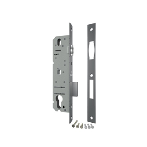 Корпус узкопрофильного замка с роликом 5124-30 CP (хром)