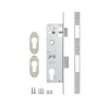 Корпус узкопрофильного замка с защёлкой 153/P (30 mm) w/b (хром)
