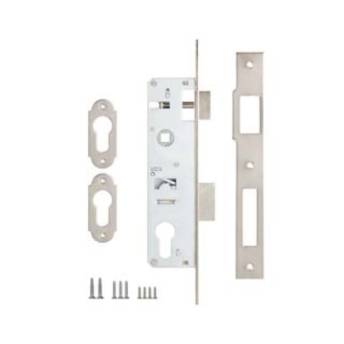 Корпус замка врезного цилиндрового узкопроф.153 (30 mm) w/b (никель)