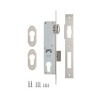 Корпус замка врезного цилиндрового узкопроф.155 (30 mm) w/b (никель)