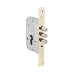 Корпус замка врезного цилиндрового 189/3M (45 mm) w/b (латунь)
