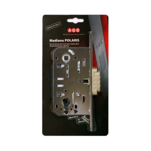 Корпус замка магнит. под цил. MEDIANA POLARIS B06103.50.12.567 с отв. планк B02402.05 (ант бр)