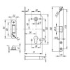 Корпус замка MAGNET M85C-50 AB бронза