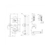 Корпус замка ML85-50 WH (белый)