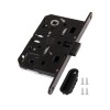 B06102.50.93.567 Защелка врезная WC (черный) с отв. пл. B02402.05.93 MEDIANA POLARIS