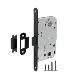 Защелка врезная PLASTIC P96WC-50 BL-24 черный